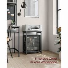 Side Tables Set Of 2 Small End Table Nightstand For Living Room Bedroom Office Bathroom Misty Gray And Classic Black ULET272B68 - 2 - View 5