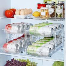 1/2PCS Large Capacity Expandable Can Storage Rack, Expandable Storage Rack, Suitable For Soda, Soup, Vegetable Cans - Kitchen, Garage, Dormitory Cabinet Sorting Rack, Easy To Assemble Without Tools, Universal In All Seasons. - 白色 - 查看 7