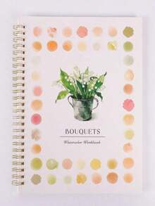 1PC Watercolor Workbooks Coloring Book Multiple Options Available Easy Nature Scenes Paint Art Crafts Beginner Friendly Painting Kit Exploration Adults Teens - Nhiều màu - Xem 6