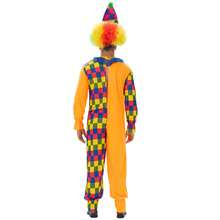 Funny Colorful Clown Costume Full Set For Party Clown Costume Set, Adults,Hat,Colorful Wig, Red Nose, Halloween, Party, Jester Outfit - Multicolor - View 9