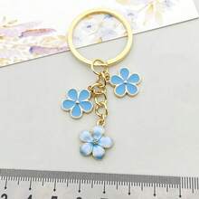 1-3pcs Fresh Minimalist Artificial Flower Keychains, Casual Cute Sakura Combination Key Chains, Great As Small Gifts For Friends, Excellent Decoration For Car Keys, Earphones, Phones