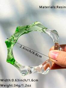 1件装多色树脂手镯，波西米亚风格多层缠绕手镯，色彩鲜艳，适合女性日常佩戴 - 彩色 - 查看 5