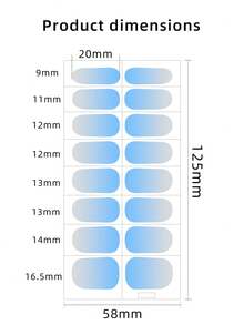 Novos adesivos de unhas em gel à prova d'água, sem necessidade de assar, com cores sólidas e estampas transfronteiriças. Adesivos para unhas com efeito 3D de pó de cebola, à prova d'água, de longa duração e resistentes, ideais para uso diário, presentes e festas. Unhas e acessórios para unhas. - Baby Rosa - Ver 3
