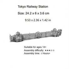 3D Metal Puzzle Assembly Model, DIY Stainless Steel Buckle Jigsaw, Architecture Model, No Glue, Birthday Gift, Decorative Ornament, Dutch Windmill, Arc De Triomphe, Brandenburg Gate, Tower Bridge, Ferris Wheel, Burj Khalifa, US Capitol, Carousel - Multicolor - View 24