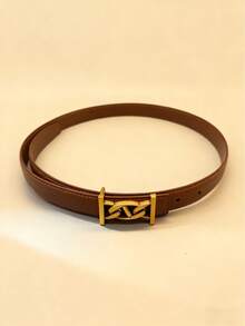 女士细腰带一条，配金色链条形扣环，高品质PU材质，休闲时尚百搭，适合日常休闲、商务、用餐、约会等场合，可搭配牛仔裤、休闲裤等，秋季穿着。 - 彩色 - 查看 13