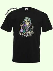 Inappropriate Disneyworld T-Shirt, Odd  Fan T-Shirts, Punk Tattoos T - màu đen - Xem 1