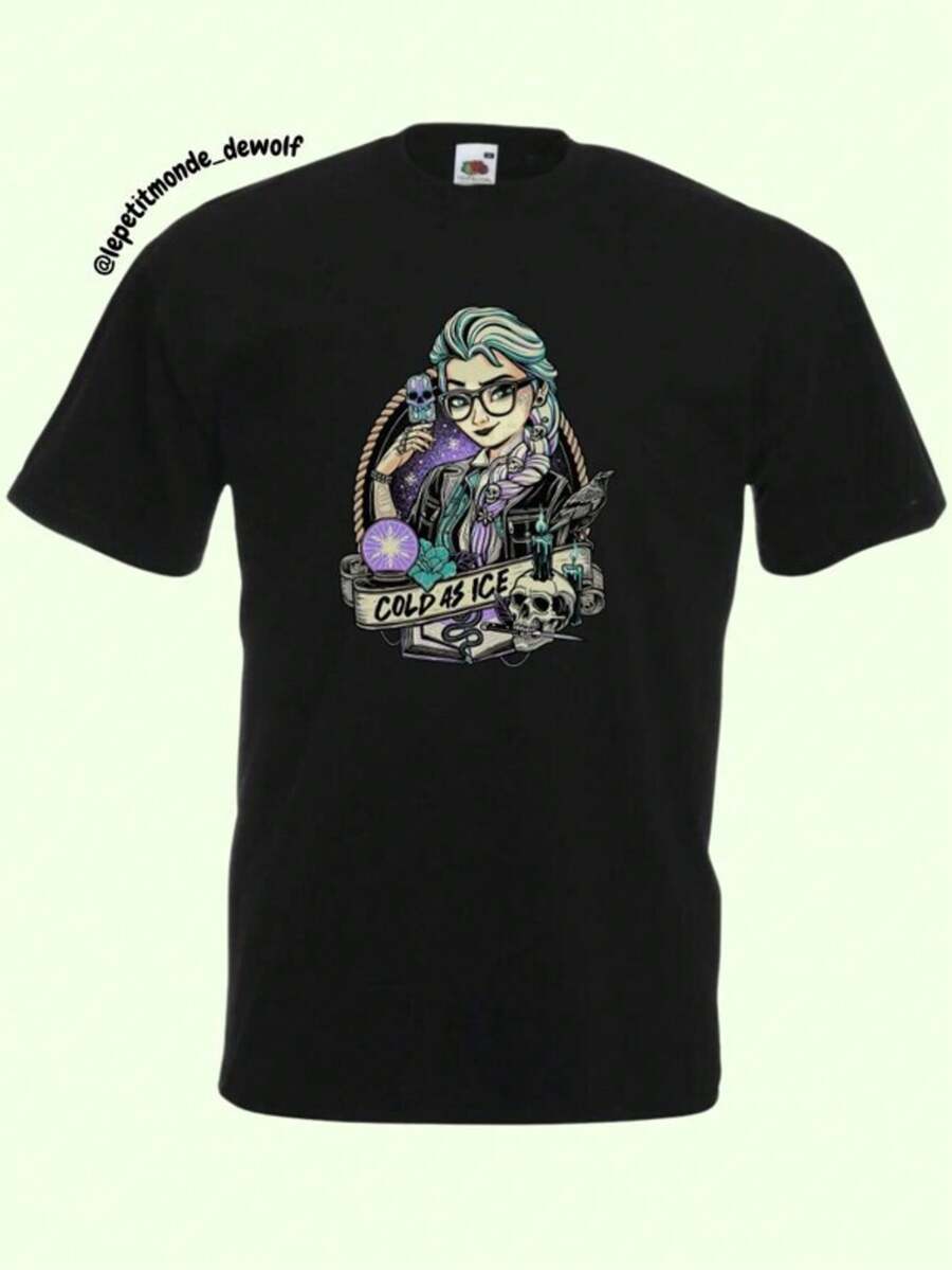 Inappropriate Disneyworld T-Shirt, Odd Fan T-Shirts, Punk Tattoos T - màu đen - Xem 1
