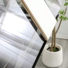 Glass Drafting Table Height Adjustable Drawing Desk With Stool Black Metal Frame 98x60cm Tilting Tabletop Storage Drawers - Black - View 2