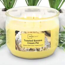 Toasted Banana Cream Pie Scented 3 Wick Candle, 11.5 Oz. - 1 - View 4