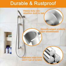 可调节304不锈钢手持花洒支架，壁挂式花洒支架