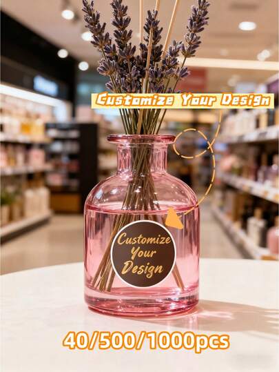 40/100/500Pcs Personalized Design Stickers – Custom Printed With Your Image, Perfect For Home Decor, Creating A Soft And Welcoming Vibe In Your Everyday Life