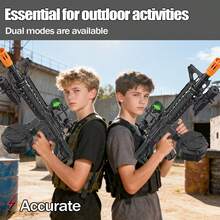 The New Version Of The 2025 Dual Battery Toy Gun Has Strong Performance, Durable Materials, And Can Be Played Continuously Without Jamming. It Is The Perfect Gift For Christmas And Halloween. - màu đen - Xem 5