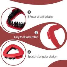 XZGB Spin Mop Scrub Brush Head Compatible With Oceda EasyWring 1-Tank System 2 Pcs Scrub Brush Floor Scrubber Hard Bristle Cleaning Brush For Bathroom Kitchen Tub And Tile - Đỏ - Xem 3