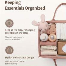 1-częściowa torba na pieluchy dla niemowląt, duża torba dla mamy, wysokiej jakości torba na pieluchy dla niemowląt, torba do szpitala położniczego, wodoodporna torba na pieluchy, jednokolorowa torba do przechowywania pieluch w pionowe paski - Wielokolorowe - Zobacz 7