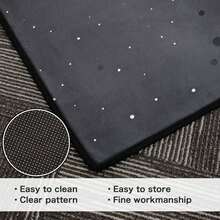 1Pc Large Fashionable Leopard Print Pattern Area Rugs, Black And Gray Color Scheme, Non-Slip Backing, Lightweight, Durable Polyester, Machine Washable, Easy To Clean, Soft Felt Back, Suitable For Living Room, Bedroom Or Office, Sofa, Coffee Table, Kitchen, Bathroom, Balcony, Entrance Carpet, Apartment, Dormitory, Porch, Patio, Farmhouse Decor, Low Pile Carpet, Low Pile Carpet - Phong cách 6 - Xem 5