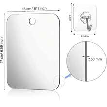 全新亚克力镜，带吸盘式壁挂，适用于男士剃须、女士化妆，便携式旅行浴室配件
