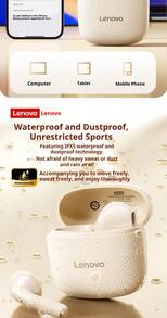 Lenovo EA166 Bluetooth 5.4 Bluetooth Headset: High-Quality Sound, Intelligent Ultra-Clear Call Noise Reduction, IPX5 Waterproof And Sweatproof Rating, Ultra-Low Latency.