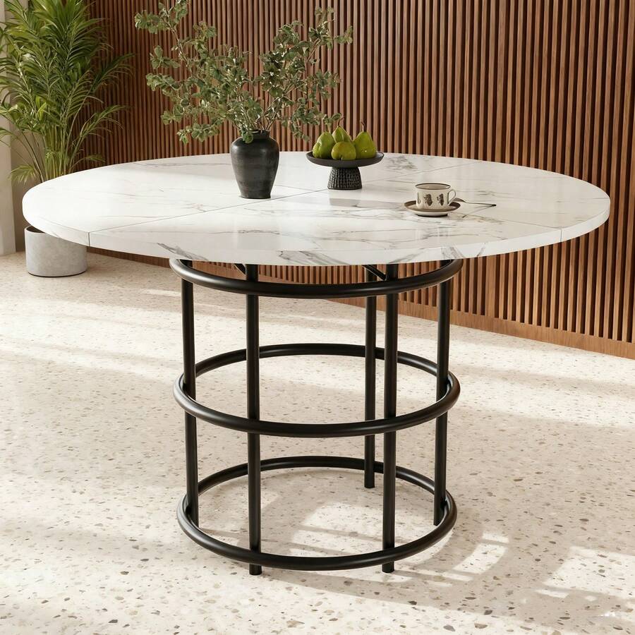 Dining Tables - Black + MDF+Metal - View 1