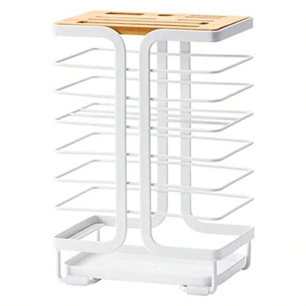 Evenly Spaced Ventilated Slots Kitchen Knife Holder Sturdy Knife Block Space Saving Blade Organizer Convenient Easy Access Steak Stand for Home KitchenKnife Holders