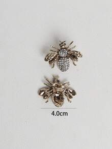 2 Peças Encantos de Sapato Metálicos Coloridos e Fofos com Strass, Decorações de Sapato Destacáveis e Brilhantes, Adequados para Tênis Elegantes de Faculdade para Senhoras, Decoração de Bolsas, Acessórios de Moda de Roupas, Uso Diário, Festa, Presentes de Feriado - Multicolorido - Visão 6