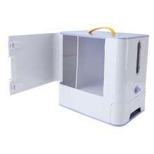 Caja de almacenamiento de comida para mascotas con recipiente de acero inoxidable, contenedor multifunción de gran capacidad para golosinas para gatos y perros. - 2L - Ver 4