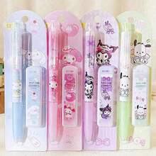 1支三丽鸥0.5mm自动铅笔 - 可爱旋律、酷洛米、肉桂狗和宝可梦图案 | 粉色，透明笔身 | 办公学习用品，可爱铅笔，按压式铅笔，办公文具礼品 - 彩色 - 查看 1