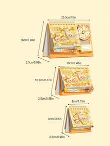 1 Lịch xoay hoạt hình năm Ngựa 2026 | Lịch lật mini dễ thương - Trang trí để bàn văn phòng | Đếm ngược ngày thi và lên kế hoạch tự giác cho học sinh - Nhiều màu - Xem 8