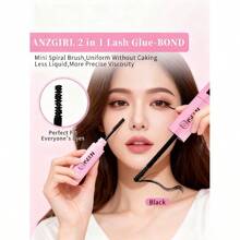 2-In-1 Lash Bond And Seal (1pc) - 5ml Bond + 5ml Seal Strong Hold Cluster Lash Glue For DIY Lash Extensions - màu đen - Xem 3