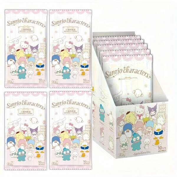  5 Adet/Paket Sanrio Karakter Koleksiyonluk Kartları, Yeni Yıl, Doğum Günü ve Diğer Tatiller İçin Mükemmel Hediye - Canlı Renkler, Parlak Kaplama, Koleksiyoncular ve Hayranlar İçin Uygun - Kör Çanta, Rastgele Renkler ve Tasarımların Keyfini Çıkarın