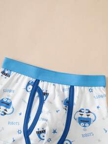 5pcs/Pack Boys' Cartoon Print Briefs Underwear