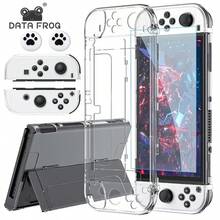Vỏ bảo vệ trong suốt DATA FROG cho máy chơi game Switch OLED Vỏ bọc toàn bộ trong suốt chống trầy xước Phụ kiện - bộ đồ - Xem 2