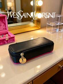 YSL Make-up Tasche Aufbewahrungstasche tragbar schwarz 13 * 8 * 3cm