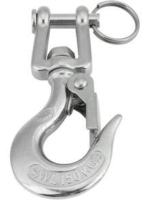 Gancho de ojo giratorio, gancho de  de cadena de elevación de horquilla de ojo giratorio de acero inoxidable 304 350 kg Límite de carga de trabajo(110mm) - 90 mm - Ver 10