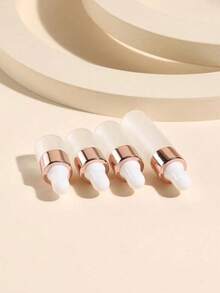 3ML Rose Gold Glass Dropper Bottles Mini Sample Dropper Bottles With Glass Eye Dropper For Essential Oils Sample Traveling