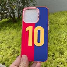 Funda de Número de Fútbol Genial para 17 16e 15 Plus 11 12 14 16 17 Pro Max 13 Cubierta Trasera del Teléfono - Mix02 - Ver 8