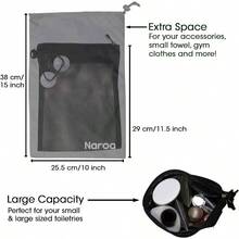 Waterproof Multifunctional Toiletry Shower Bag Gym, Travel, Business and Foldable Portable Hanging Bathroom Mesh Caddy with Wet Dry Storage Suction Hook Tote Men Women - inicial - Ver 7