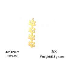 AMAXER 3pcs/Set Stainless Steel Single Paw Print & Continuous Paw Print Pendant, Cute Minimalist Handmade DIY Jewelry Making Supplies, Holiday Gift, Wholesale - Simple Series - View 17