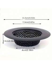 304 Stainless Steel Kitchen Sink Filter: Diameter 4.5 Inches, Suitable For Most Kitchen Sinks -304 Stainless Steel - 黑色 - 查看 4