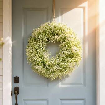 1pc Spring Artificial Flower Wreath, Suitable For Decoration In Stores, Valentine's Day, Easter, Weddings, Spring & Summer