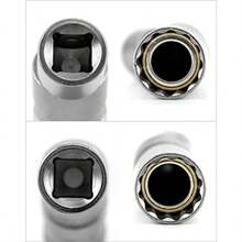 PsinzmkQWORK 2Pcs Thin Wall Spark Plug Socket 3/8 Inch 12-Point Universal Joint Magnetic Swivel Spark Plug Socket Spark Plug Removal Tool 14mm 16mm - como en la foto - Ver 4