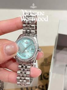 Vivienne Westwood Camberwell Watch In Stainless Steel Blue-Silver - Silver - View 5