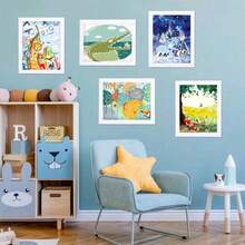 1pc 8/A48/A4 Inch Children's Wooden Wall-Mounted Picture Frame, Modern Home Transparent Picture Frame, Flip-Open Wooden Magnetic Frame For Storing And Displaying Children's Artwork, Scribbles, Awards And Certificates Gifts Birthday Graduation