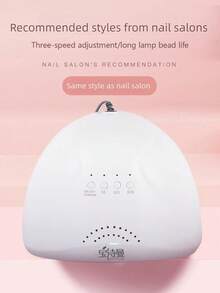48W High Power Nail Lamp Nail Art Kit, LED/UV Dual Light Source, 5/30/60s Timer, Suitable For Nail Salon Or Home DIY - White - View 4
