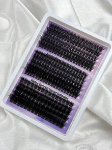 Hinarin 275 sợi mi giả D Curl mềm mại, độ dày 10-18mm, mi nối dạng chùm dày hỗn hợp 80D+100D+180D, mi giả dạng chùm mềm mại, dùng cho cá nhân. - D - Xem 9