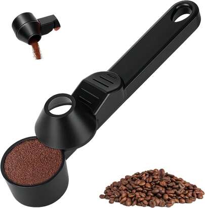 Coffee Scoop & Funnel For Reusable Refillable Coffee Pods,2 Tablespoon Coffee Measuring Scooper
