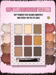 MISSLYN Fairy Tale Eyeshadow Palette, 9 Color Eyeshadow Combo With Mirror And Eyeshadow Brush, Matte, Shimmer And Glitter Eyeshadows, High Pigmentation, Long-Lasting, Easy To Blend, Smooth Texture, Vegan, Cruelty-Free - #2 Once Upon a Time - View 5