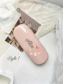 定制姓名眼镜盒，个性化太阳镜盒，定制硬壳眼镜盒，男女通用可定制眼镜盒，硬质太阳镜盒，生日礼物，周年纪念，旅行，便携防压，送给他/她，男朋友，女朋友，家人，学生，上班族，祖父母，学校，家庭，工作场所，定制眼镜配件，复古服饰 - 彩色 - 查看 8