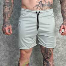 Set Of 3 Men's 2-In-1 DryFit Shorts For Running, Gym, Training, And Running With Cell Phone Pocket - 3 Ashes - View 3