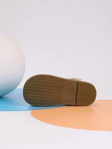 女童舒适户外可爱平底鞋，女童秋季平底鞋，婴儿学步鞋 - 白色 - 查看 3