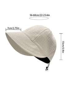 韩版时尚遮阳帽，适合大头围、小脸型，夏季新款百搭休闲渔夫帽，防晒，纯色 - 帽子 - 查看 10